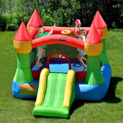 Inflatable Bounce Houses |  Bounce House – Castle Bounce N’ Slide w/hoop Inflatable Bounce Houses Inflatable Bounce Houses