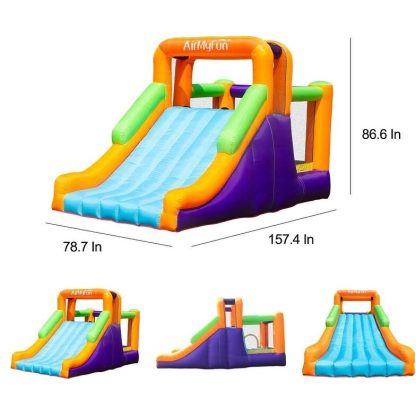 Inflatable Bounce Houses |  Bounce House,Bouncing Slide,Jumping Slide House,Climbing Bouncy House,Castle Bounce House with Long Slide,with Air Blower Inflatable Bounce Houses Inflatable Bounce Houses