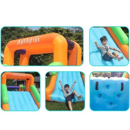 Inflatable Bounce Houses |  Bounce House,Bouncing Slide,Jumping Slide House,Climbing Bouncy House,Castle Bounce House with Long Slide,with Air Blower Inflatable Bounce Houses Inflatable Bounce Houses