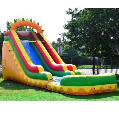 Inflatable Bounce Houses |  Dino Fun 18ft Slide Inflatable Bounce Houses Inflatable Bounce Houses