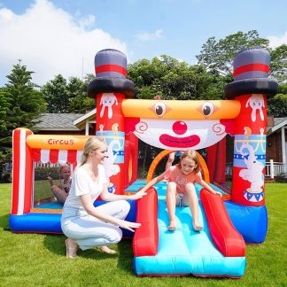 Inflatable Bounce Houses |  Inflatable Bounce Castle Circus Clown Theme Kid Slide With Jumping Trampoline Inflatable Bounce Houses Inflatable Bounce Houses