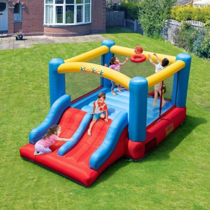 Inflatable Bounce Houses |  Inflatable Bounce House with Blower for 3-10 yr Kids, Bouncy Castle w/Double Slide, 300 LBS Capacity Inflatable Bounce Houses Inflatable Bounce Houses