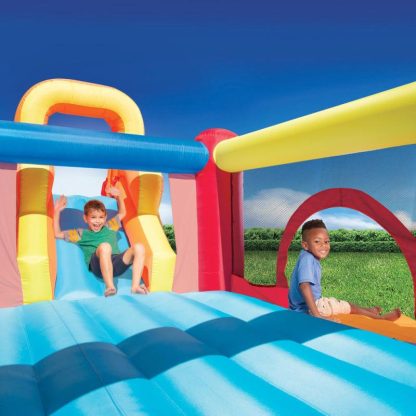 Inflatable Bounce Houses |  Inflatable Double Slide Bouncer Oudoor Toy- Climb/Slide, Big Bounce – Multi Inflatable Bounce Houses Inflatable Bounce Houses