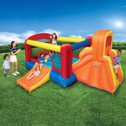 Inflatable Bounce Houses |  Inflatable Double Slide Bouncer Oudoor Toy- Climb/Slide, Big Bounce – Multi Inflatable Bounce Houses Inflatable Bounce Houses