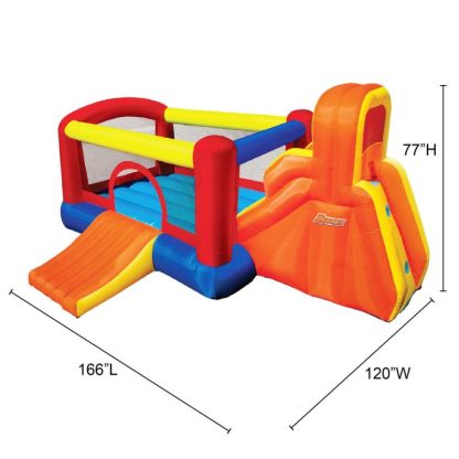 Inflatable Bounce Houses |  Inflatable Double Slide Bouncer Oudoor Toy- Climb/Slide, Big Bounce – Multi Inflatable Bounce Houses Inflatable Bounce Houses