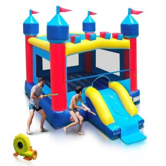 Inflatable Bounce Houses |  Inflatable Water Park Bounce House with Slides, Basketball Hoop and 1100-Watt Blower – 22.5x12x18ft Inflatable Bounce Houses Inflatable Bounce Houses