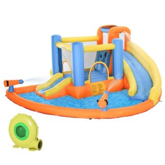 Inflatable Bounce Houses |  Inflatable Water Slide 5-in-1 Bounce House Water Park Jumping Castle Inflatable Bounce Houses Inflatable Bounce Houses