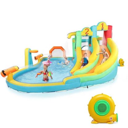 Inflatable Bounce Houses |  Inflatable Water Slide Bouncy Castle with Air Blower Inflatable Bounce Houses Inflatable Bounce Houses