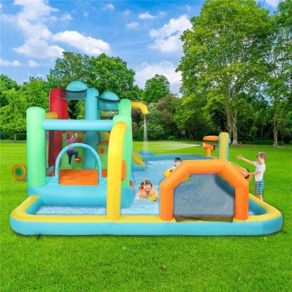 Inflatable Bounce Houses |  Inflatable Water Slide Bouncy Castle with Air Blower Inflatable Bounce Houses Inflatable Bounce Houses