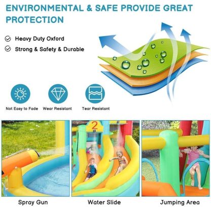 Inflatable Bounce Houses |  Inflatable Water Slide Bouncy Castle with Air Blower Inflatable Bounce Houses Inflatable Bounce Houses