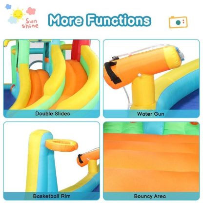 Inflatable Bounce Houses |  Inflatable Water Slide Bouncy Castle with Air Blower Inflatable Bounce Houses Inflatable Bounce Houses