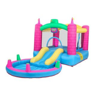 Inflatable Bounce Houses |  Leadzm Inflatable Bounce House Tank Jumper Slide Water Kids Castle + Blower + Carry Bag Inflatable Bounce Houses Inflatable Bounce Houses