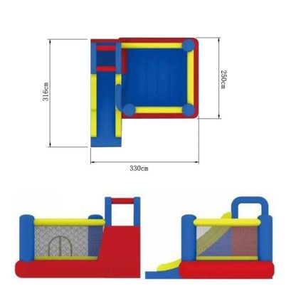 Inflatable Bounce Houses |  Leadzm Kids Inflatable Bounce House Safety Jumper Slide with 450W Blower Inflatable Bounce Houses Inflatable Bounce Houses