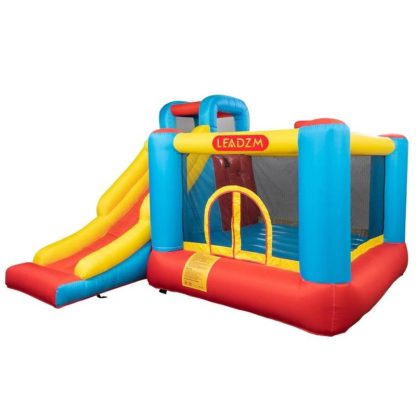 Inflatable Bounce Houses |  Leadzm Kids Inflatable Bounce House Safety Jumper Slide with 450W Blower Inflatable Bounce Houses Inflatable Bounce Houses