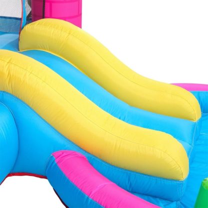 Inflatable Bounce Houses |  LEADZM Tank Bouncy Castle with Water Play Function 420D Oxford Cloth +840D Jump Surface (Including Fan) Inflatable Bounce Houses Inflatable Bounce Houses