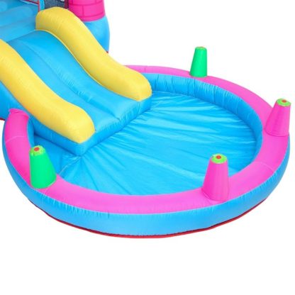 Inflatable Bounce Houses |  LEADZM Tank Bouncy Castle with Water Play Function 420D Oxford Cloth +840D Jump Surface (Including Fan) Inflatable Bounce Houses Inflatable Bounce Houses