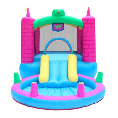 Inflatable Bounce Houses |  LEADZM Tank Bouncy Castle with Water Play Function 420D Oxford Cloth +840D Jump Surface (Including Fan) Inflatable Bounce Houses Inflatable Bounce Houses