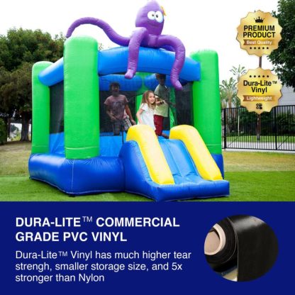 Inflatable Bounce Houses |  Lil Kiddo Octopus Inflatable Bounce House, Commercial PVC Vinyl, with Blower Inflatable Bounce Houses Inflatable Bounce Houses