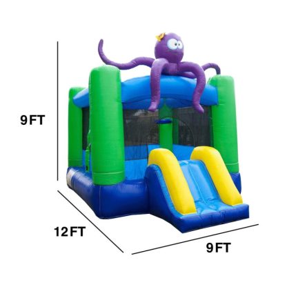 Inflatable Bounce Houses |  Lil Kiddo Octopus Inflatable Bounce House, Commercial PVC Vinyl, with Blower Inflatable Bounce Houses Inflatable Bounce Houses