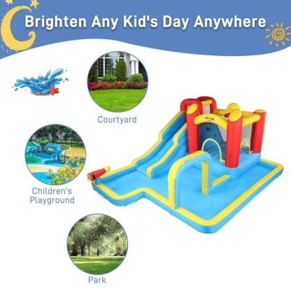 Inflatable Bounce Houses |  Long slide multifunctional water play bouncy castle – 183.1*143.8*76.8 inches Inflatable Bounce Houses Inflatable Bounce Houses