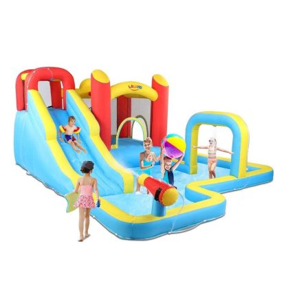 Inflatable Bounce Houses |  Long slide multifunctional water play bouncy castle – 183.1*143.8*76.8 inches Inflatable Bounce Houses Inflatable Bounce Houses