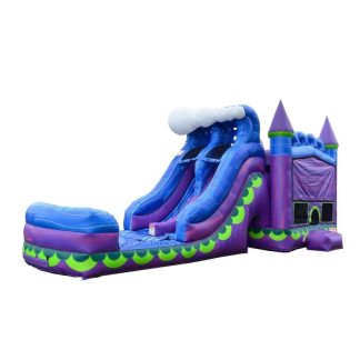 Inflatable Bounce Houses |  Mermaid Dual Lane Combo Inflatable Bounce Houses Inflatable Bounce Houses