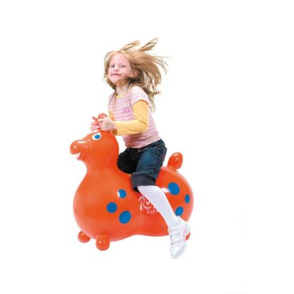 Inflatable Bounce Houses |  Orange Rody Horse Max Inflatable Bouncer Ride-on, Hand Pump included Inflatable Bounce Houses Inflatable Bounce Houses