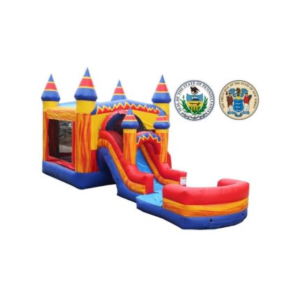 Inflatable Bounce Houses |  Superhero Mega Front Loader Combo Inflatable Bounce Houses Inflatable Bounce Houses