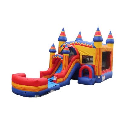 Inflatable Bounce Houses |  Superhero Mega Front Loader Combo Inflatable Bounce Houses Inflatable Bounce Houses