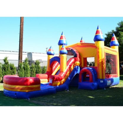 Inflatable Bounce Houses |  Superhero Mega Front Loader Combo Inflatable Bounce Houses Inflatable Bounce Houses