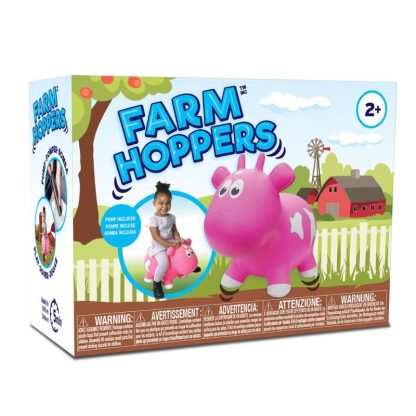 Inflatable Bounce Houses |  Toddler Boys and Girls Farm Hopper Bounce Toy, Pink Cow Inflatable Bounce Houses Inflatable Bounce Houses