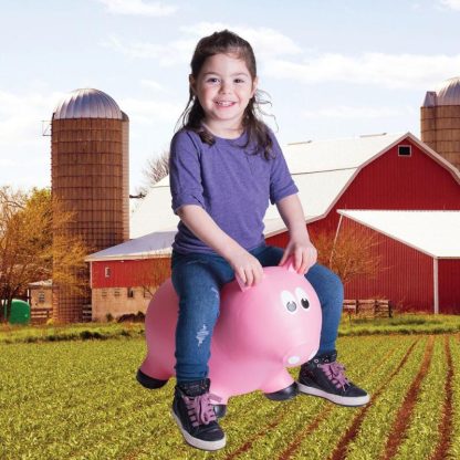 Inflatable Bounce Houses |  Toddler Boys and Girls Farm Hopper Bounce Toy, Pink Pig Inflatable Bounce Houses Inflatable Bounce Houses