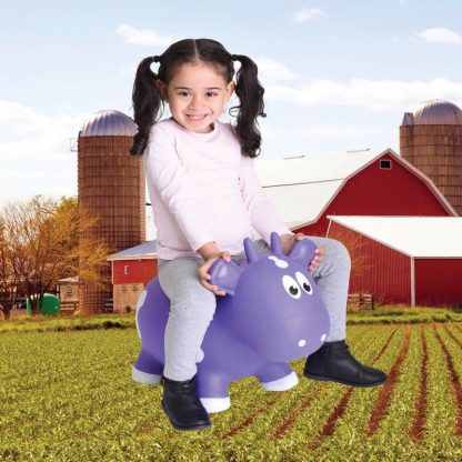 Inflatable Bounce Houses |  Toddler Boys and Girls Farm Hopper Bounce Toy, Purple Cow Inflatable Bounce Houses Inflatable Bounce Houses