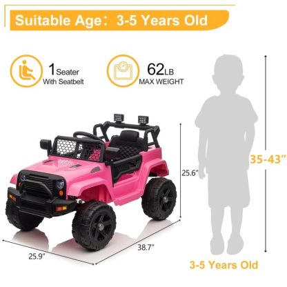 Lawn Games |  12V Ride on Jeep with 2.4G Remote Control Lawn Games Lawn Games