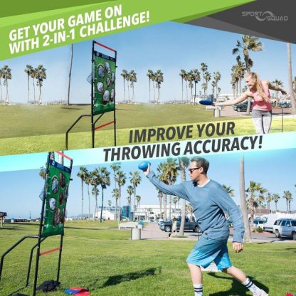 Lawn Games |  2-in-1 Football and Flying Disc Toss Lawn Games Lawn Games