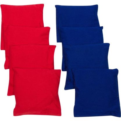 Lawn Games |  6″ Starter Set Cornhole Bean Bags (Set of 8) -By Simply Sports (Red, Blue) Lawn Games Lawn Games