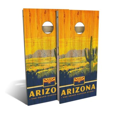 Lawn Games |  Arizona State Pride Outdoor Cornhole Game (Choose Wraps or Boards) Lawn Games Lawn Games