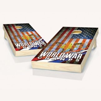 Lawn Games |  Back to Back World War Champs Cornhole Board Outdoor Game Set Lawn Games Lawn Games