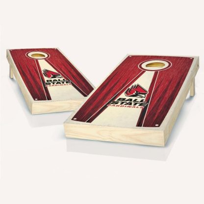 Lawn Games |  Ball State Cardinals Stained Pyramid Outdoor Cornhole Board Set Lawn Games Lawn Games