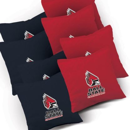 Lawn Games |  Ball State Cardinals Stained Pyramid Outdoor Cornhole Board Set Lawn Games Lawn Games