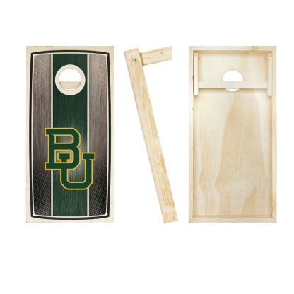 Lawn Games |  Baylor Bears Stained Striped Outdoor Cornhole Board Set Lawn Games Lawn Games