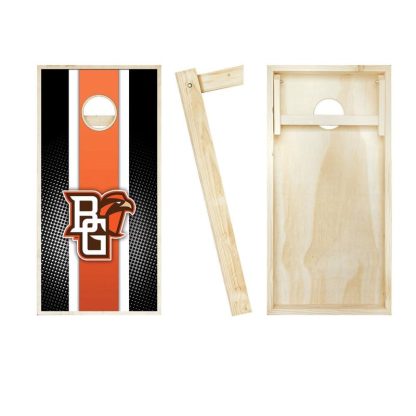 Lawn Games |  Bowling Green Falcons Striped Outdoor Cornhole Board Set Lawn Games Lawn Games