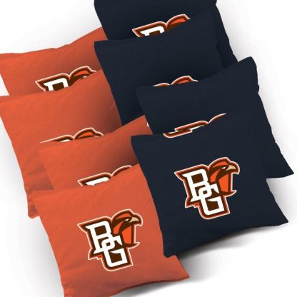 Lawn Games |  Bowling Green Falcons Striped Outdoor Cornhole Board Set Lawn Games Lawn Games