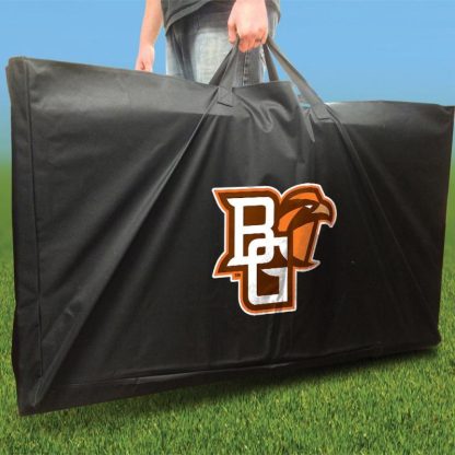 Lawn Games |  Bowling Green Falcons Striped Outdoor Cornhole Board Set Lawn Games Lawn Games