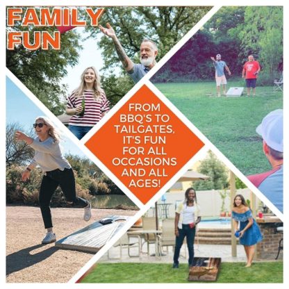 Lawn Games |  Bowling Green Falcons Striped Outdoor Cornhole Board Set Lawn Games Lawn Games