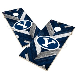 Lawn Games |  Brigham Young University BYU Cougars Cornhole Board Set – Herringbone Design Lawn Games Lawn Games