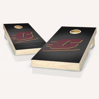 Lawn Games |  Central Michigan Chippewas Slanted Outdoor Cornhole Board Set Lawn Games Lawn Games