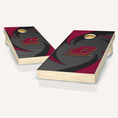 Lawn Games |  Central Michigan Chippewas Swoosh Outdoor Cornhole Board Set Lawn Games Lawn Games