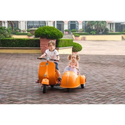 Lawn Games |  Companion Adventures: Licensed Vespa Scooter with Storage and Two Separate Seats for Sibling Playtime! Lawn Games Lawn Games