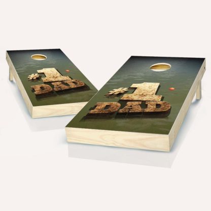 Lawn Games |  Dad Fishing Cornhole Board Outdoor Game Set Lawn Games Lawn Games